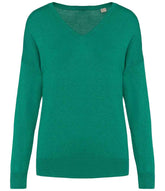 Spasso Ladies TENCEL V Neck Sweater