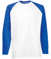 Fruit of the Loom Contrast Long Sleeve Baseball TShirt