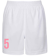 Personalised Wales Style Football Kits Pink & White Customised Shirts and Shorts