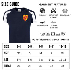 Personalised Scotland Style Football Kits Navy and White Custom Football Shirts