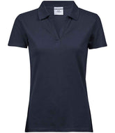 Tee Jays Ladies Luxury Stretch V Neck Polo Shirt