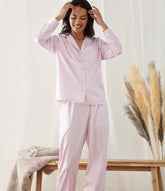 Towel City Ladies Satin Long PJs