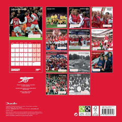 Arsenal FC Legends Square Calendar 2025