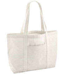 Westford Mill Striped Organic Cotton Shopper