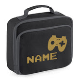 Personalised Gamer Lunch Bag Kids Boys School Insulated Childrens Snack Box