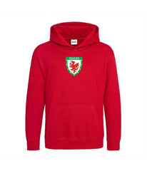 Personalised Wales Style Football Kids Hoodie Kits Customised Printed Name and Number Unisex Hoodies Jumper Top
