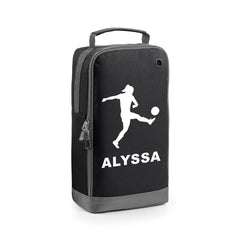 Personalised Girls Football Boot Bag Kids Footballer Sports School Pe Kit Gift