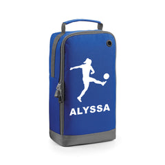 Personalised Girls Football Boot Bag Kids Footballer Sports School Pe Kit Gift