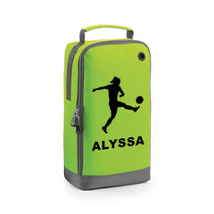 Personalised Girls Football Boot Bag Kids Footballer Sports School Pe Kit Gift