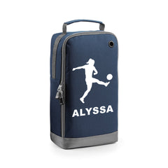 Personalised Girls Football Boot Bag Kids Footballer Sports School Pe Kit Gift