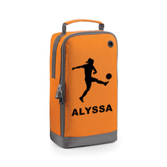 Personalised Girls Football Boot Bag Kids Footballer Sports School Pe Kit Gift