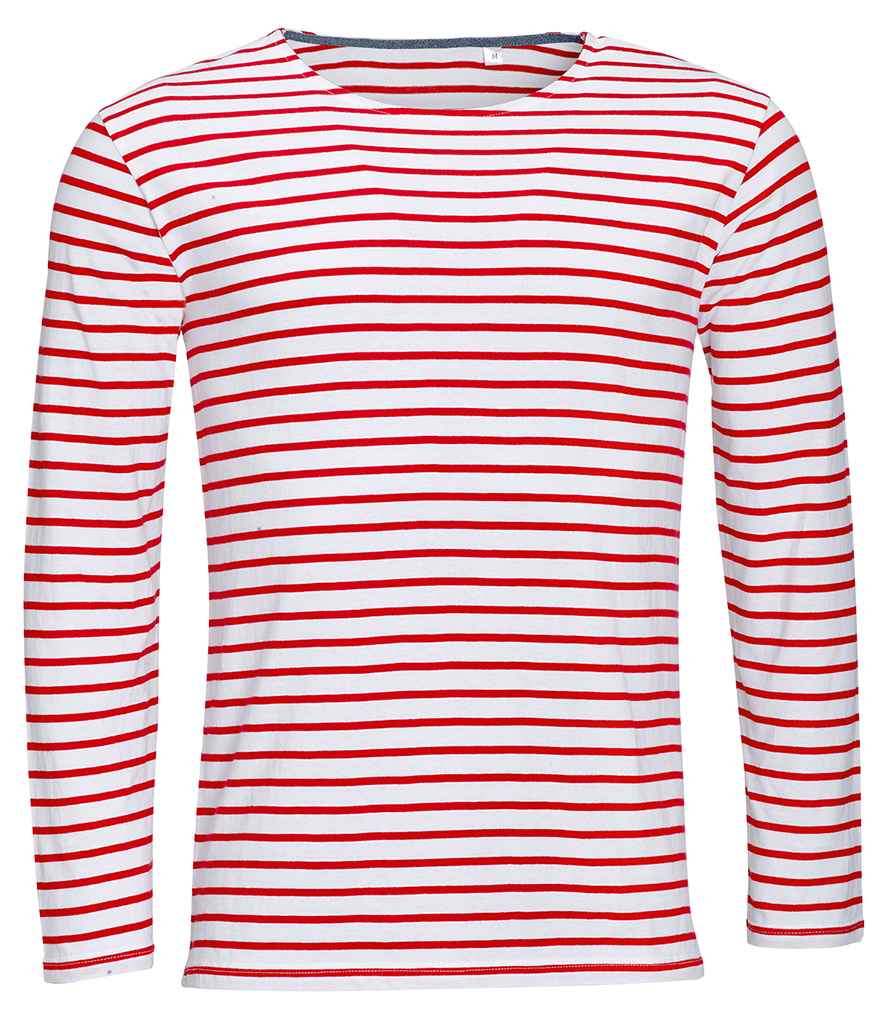 SOLS Marine Long Sleeve Striped TShirt