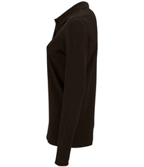 SOLS Ladies Perfect Long Sleeve Piqu Polo Shirt