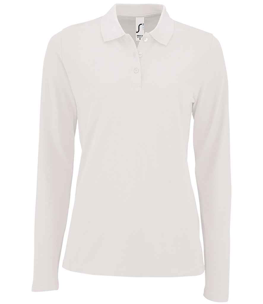 SOLS Ladies Perfect Long Sleeve Piqu Polo Shirt
