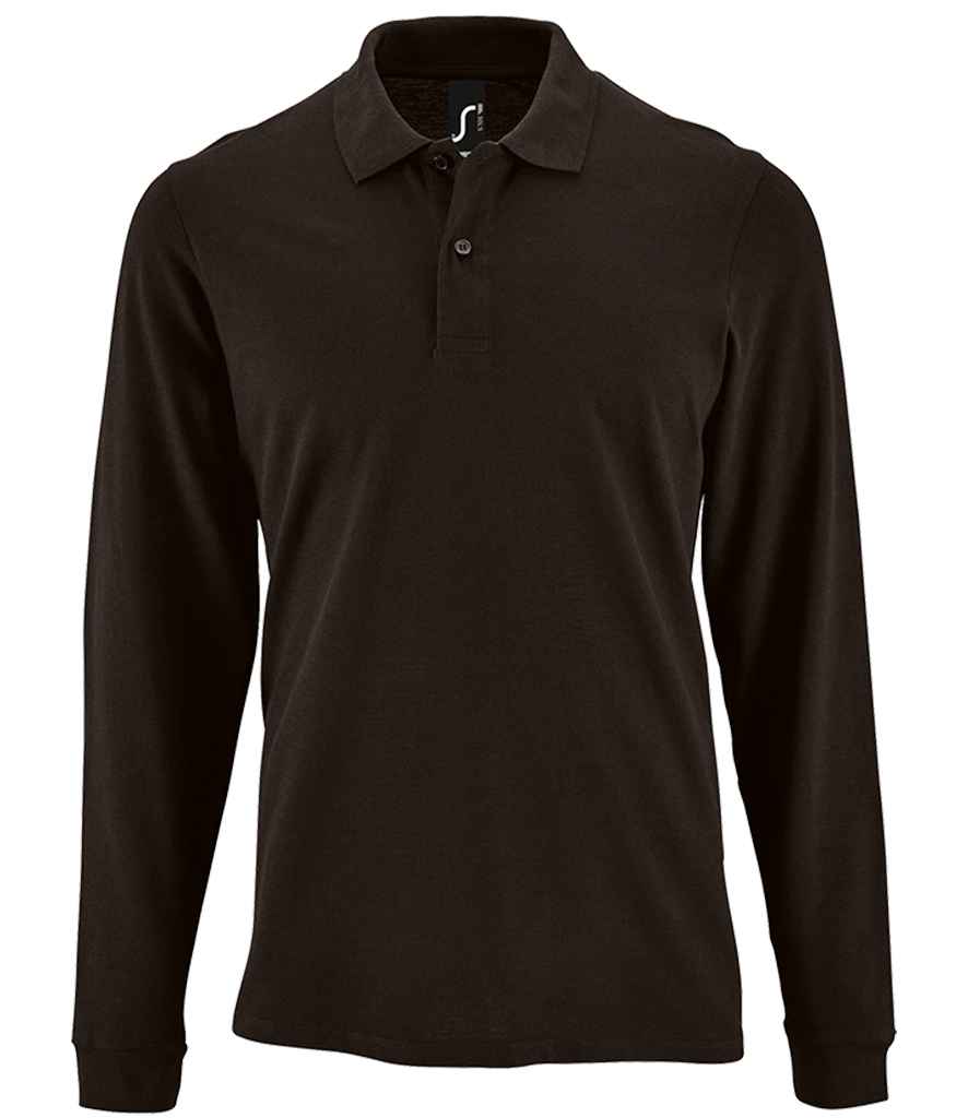 SOLS Perfect Long Sleeve Piqu Polo Shirt