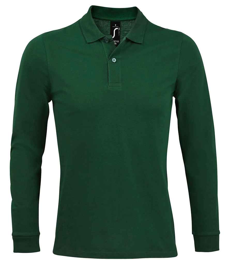 SOLS Perfect Long Sleeve Piqu Polo Shirt