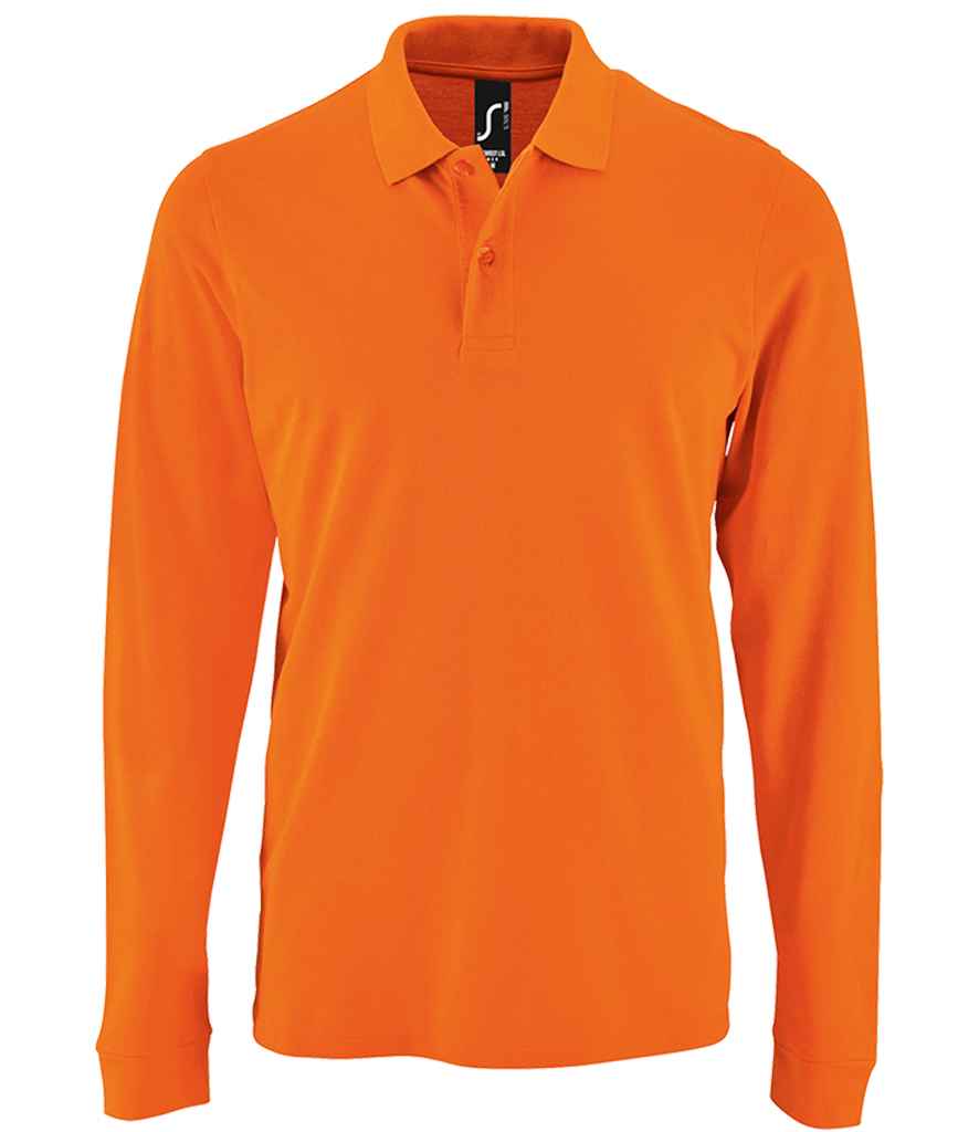SOLS Perfect Long Sleeve Piqu Polo Shirt