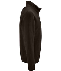 SOLS Stan Contrast Zip Neck Sweatshirt
