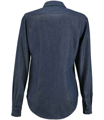 SOLS Ladies Barry Long Sleeve Denim Shirt