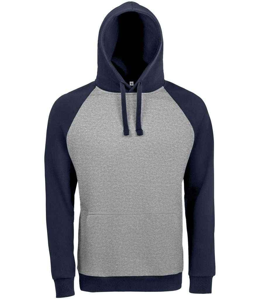 SOLS Unisex Seattle Contrast Raglan Hoodie