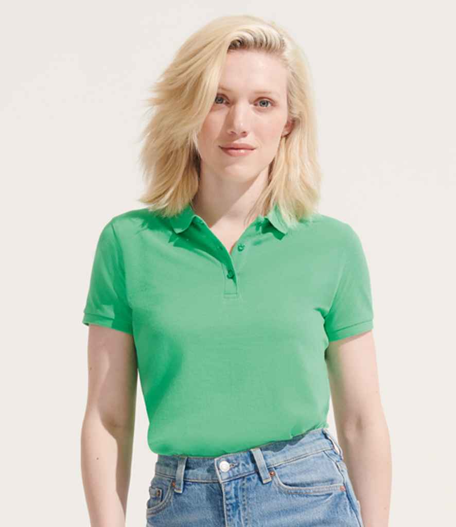 SOLS Ladies Planet Organic Piqu Polo Shirt