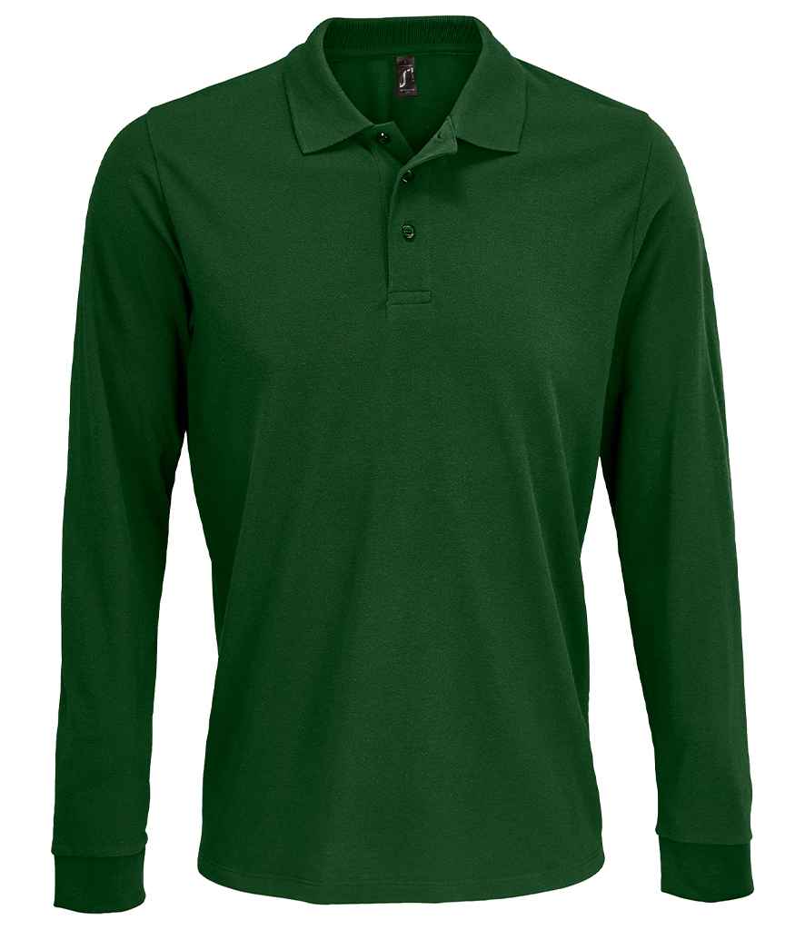 SOLS Unisex Prime Long Sleeve Piqu Polo Shirt