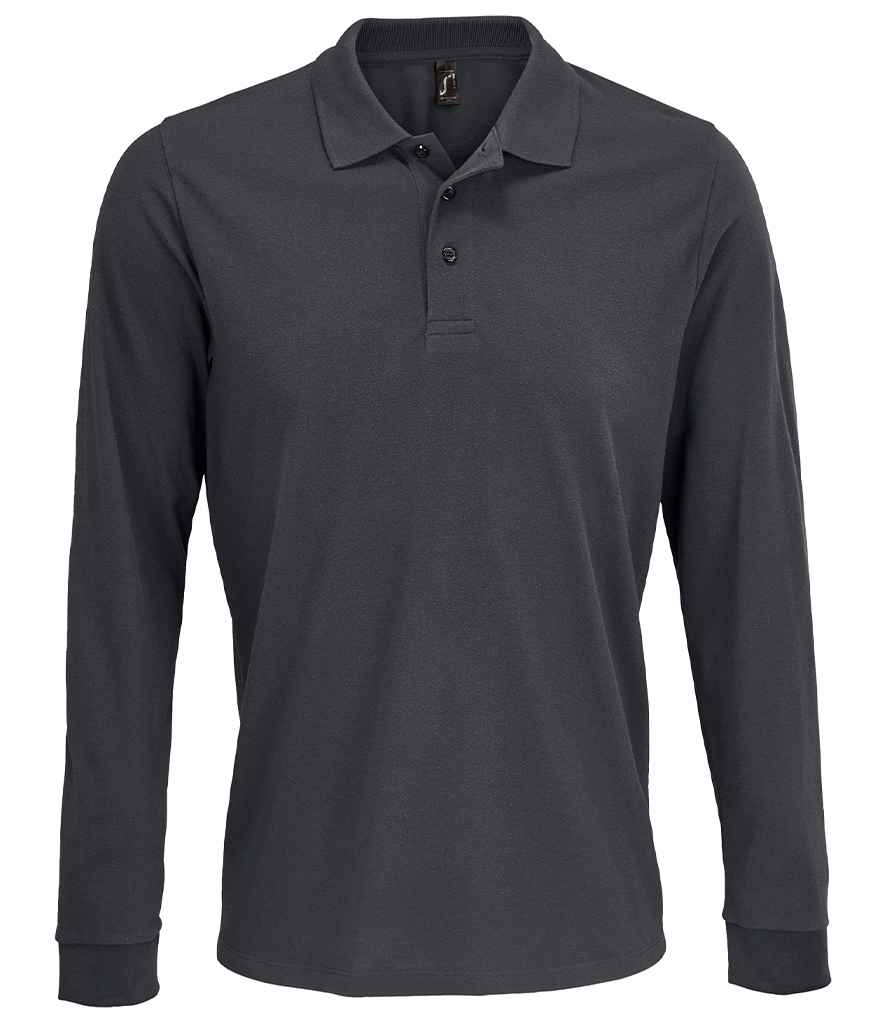 SOLS Unisex Prime Long Sleeve Piqu Polo Shirt