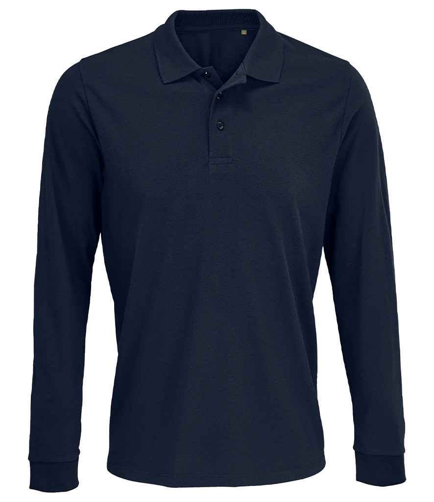 SOLS Unisex Prime Long Sleeve Piqu Polo Shirt