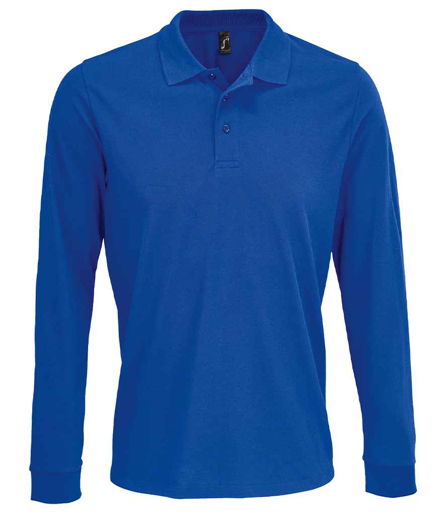 SOLS Unisex Prime Long Sleeve Piqu Polo Shirt