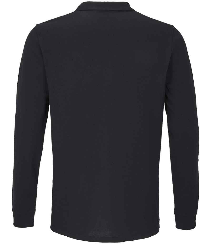 SOLS Unisex Planet Long Sleeve Piqu Polo Shirt