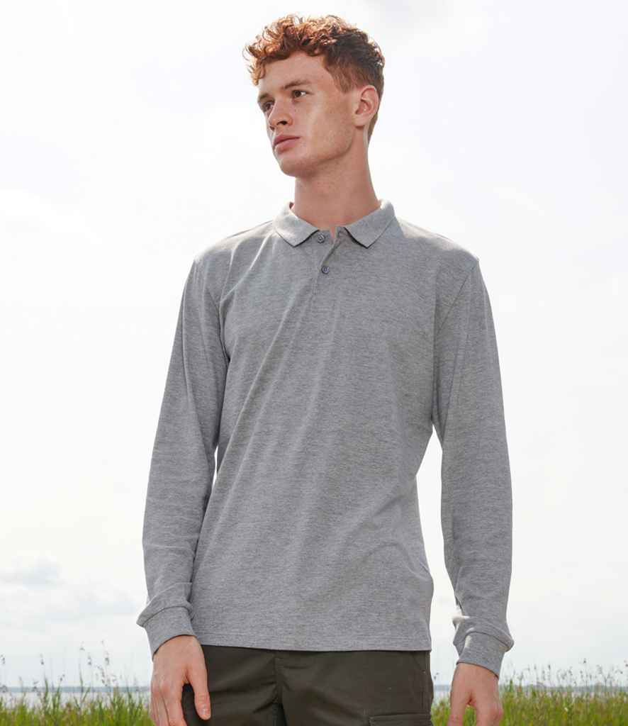 SOLS Unisex Planet Long Sleeve Piqu Polo Shirt