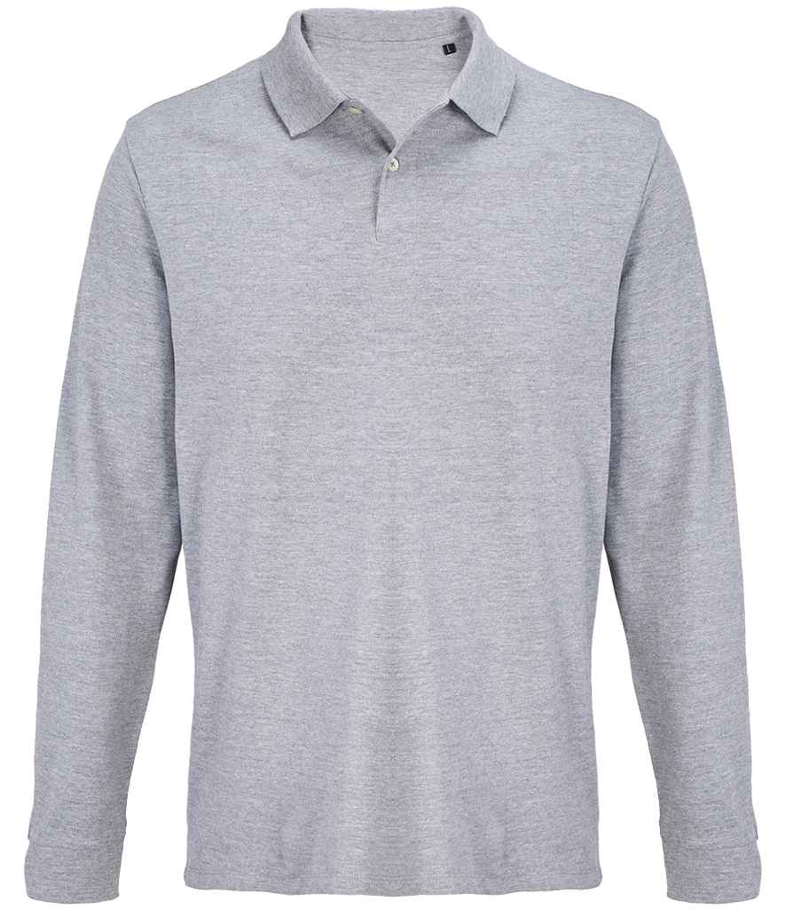 SOLS Unisex Pacific Long Sleeve Piqu Polo Shirt