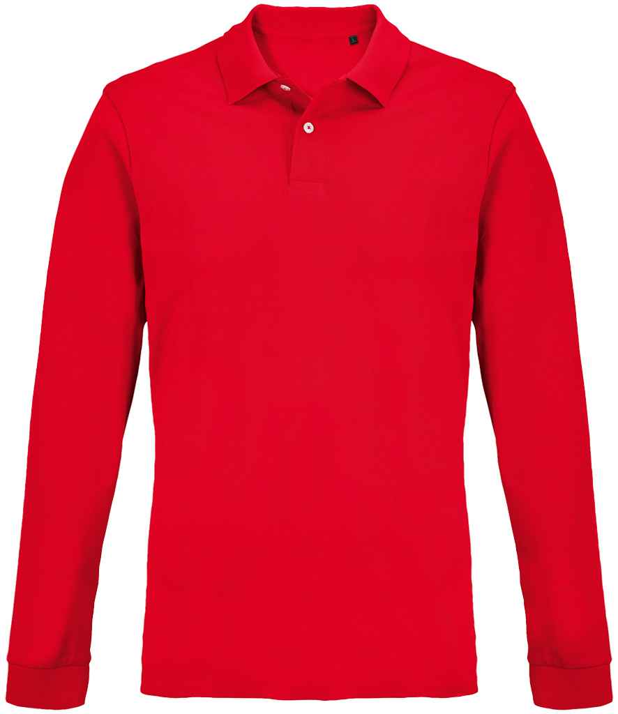 SOLS Unisex Pacific Long Sleeve Piqu Polo Shirt