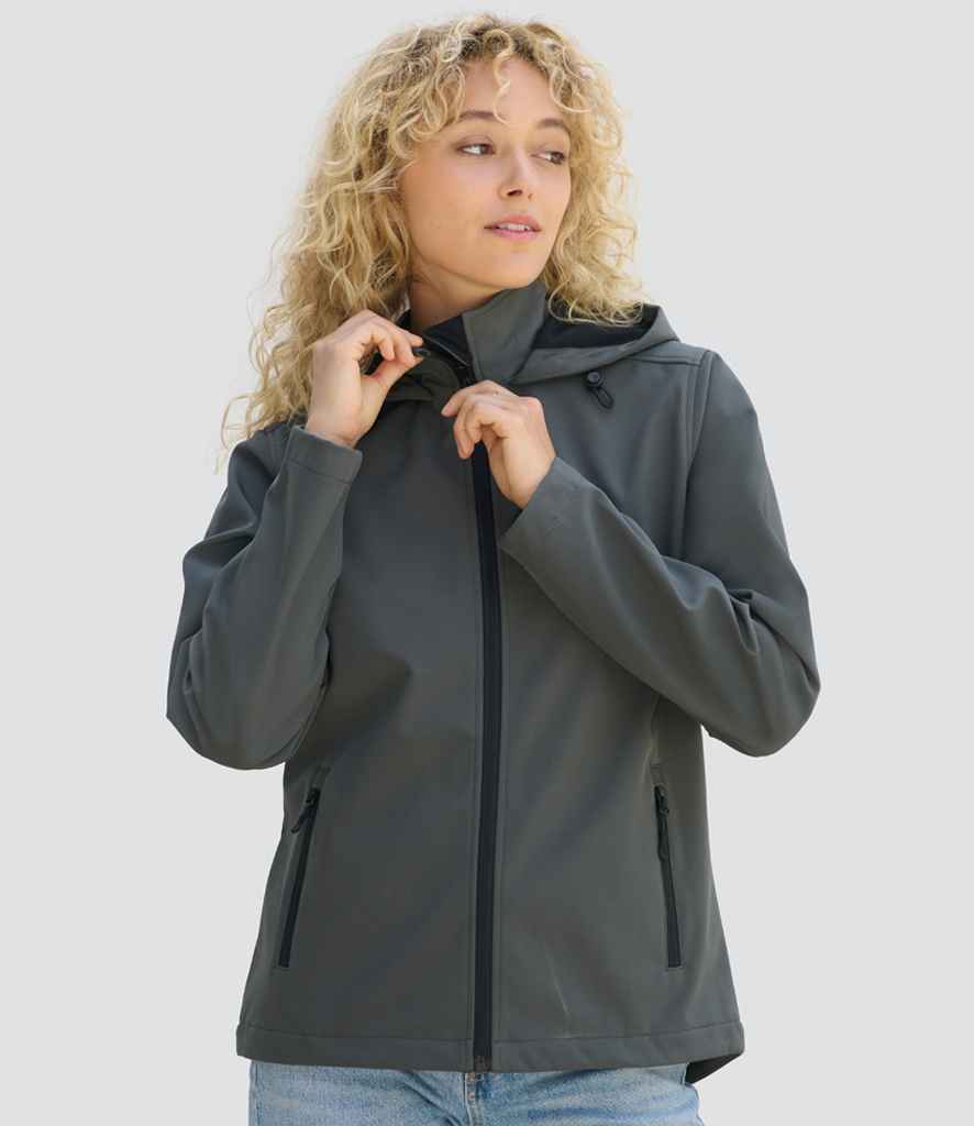 SOLS Ladies Race Hooded Soft Shell Jacket