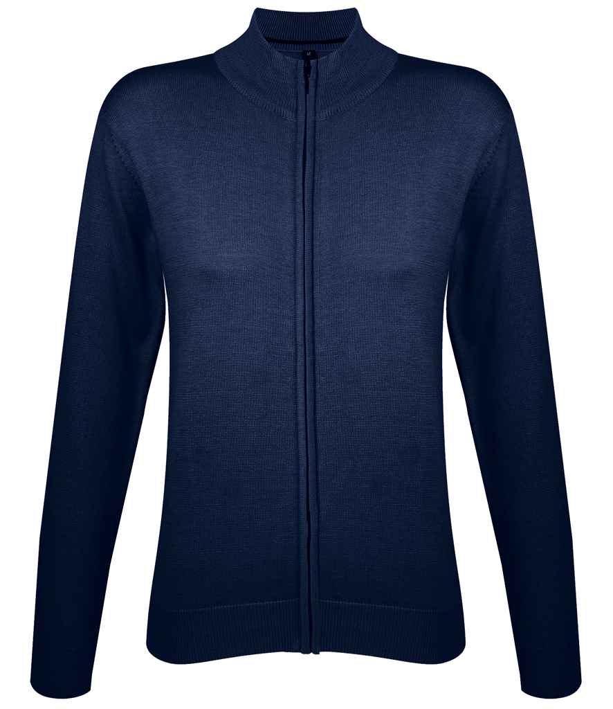 SOLS Ladies Gordon Full Zip Cotton Acrylic Cardigan