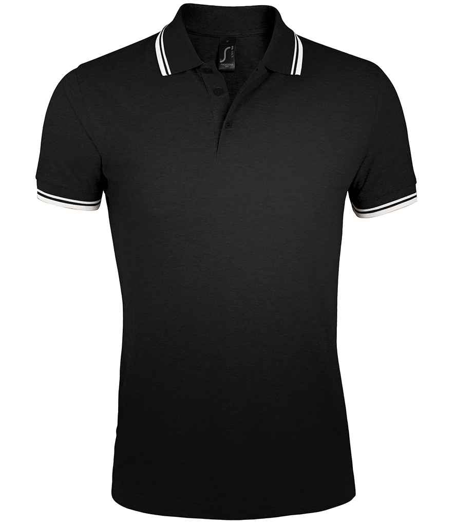 SOLS Pasadena Tipped Cotton Piqu Polo Shirt