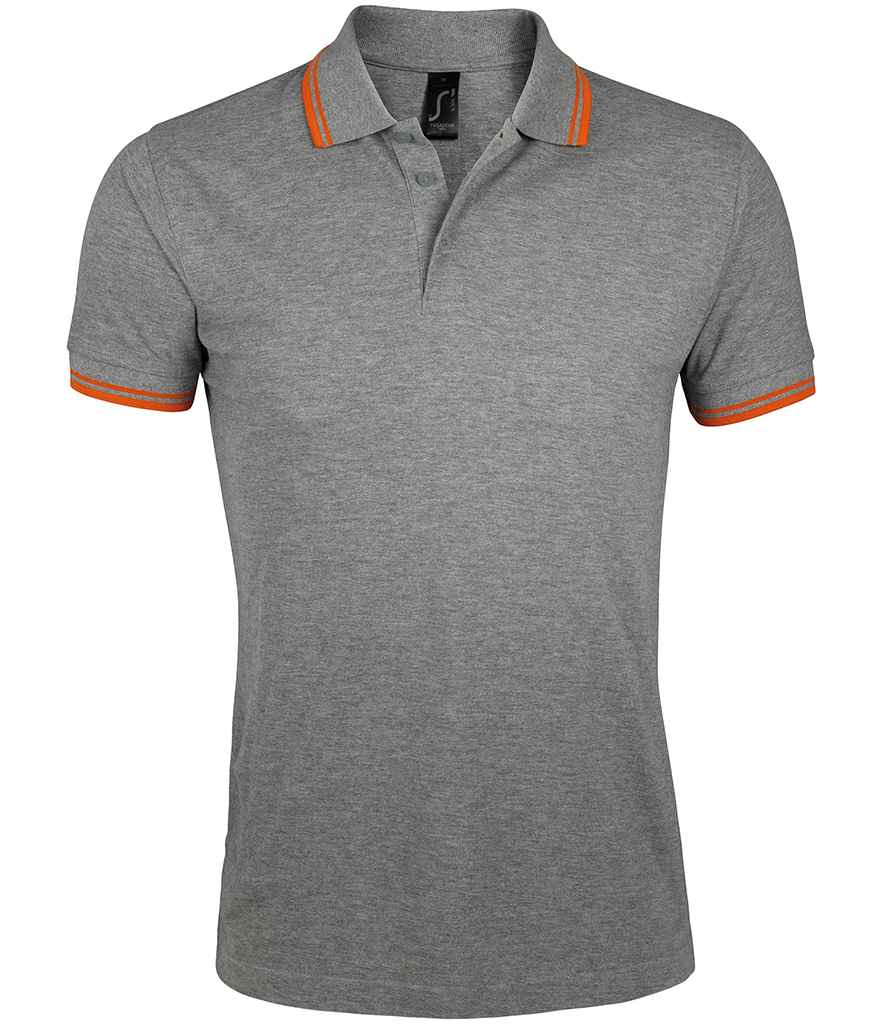 SOLS Pasadena Tipped Cotton Piqu Polo Shirt