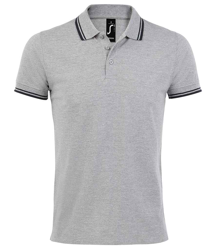 SOLS Pasadena Tipped Cotton Piqu Polo Shirt