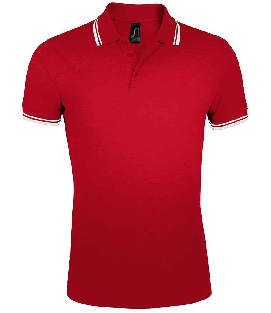 SOLS Pasadena Tipped Cotton Piqu Polo Shirt