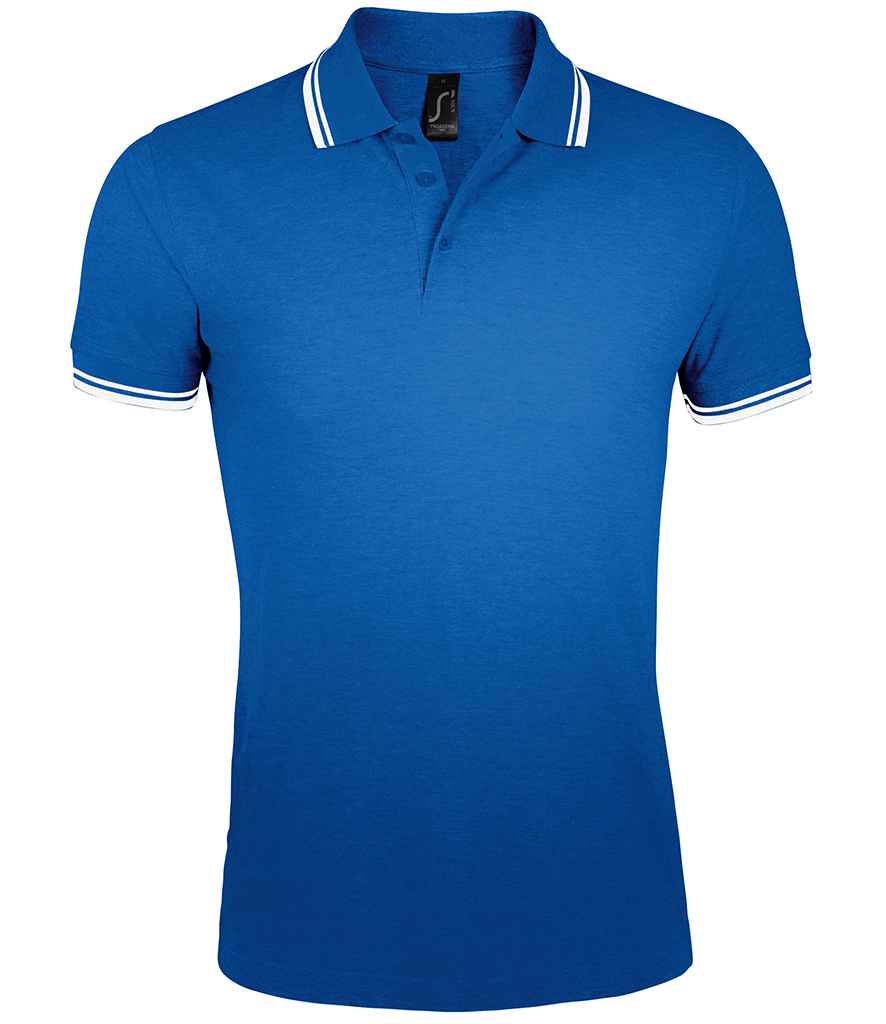 SOLS Pasadena Tipped Cotton Piqu Polo Shirt