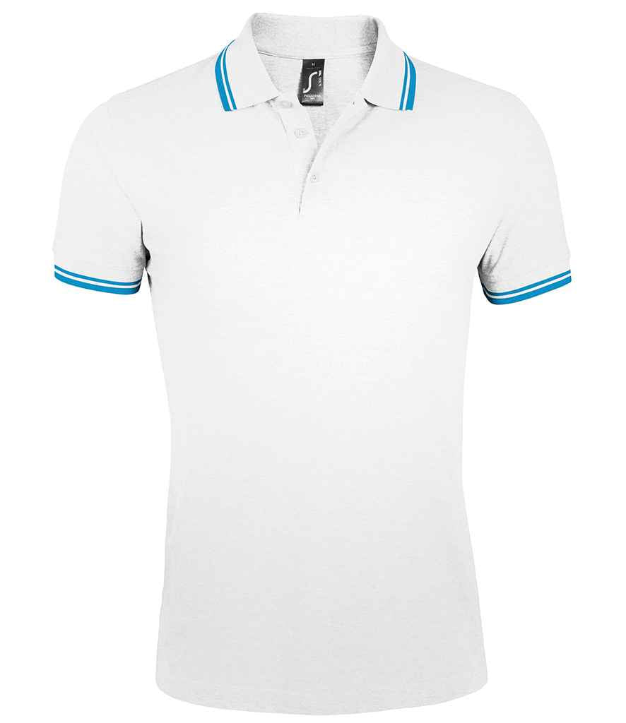 SOLS Pasadena Tipped Cotton Piqu Polo Shirt