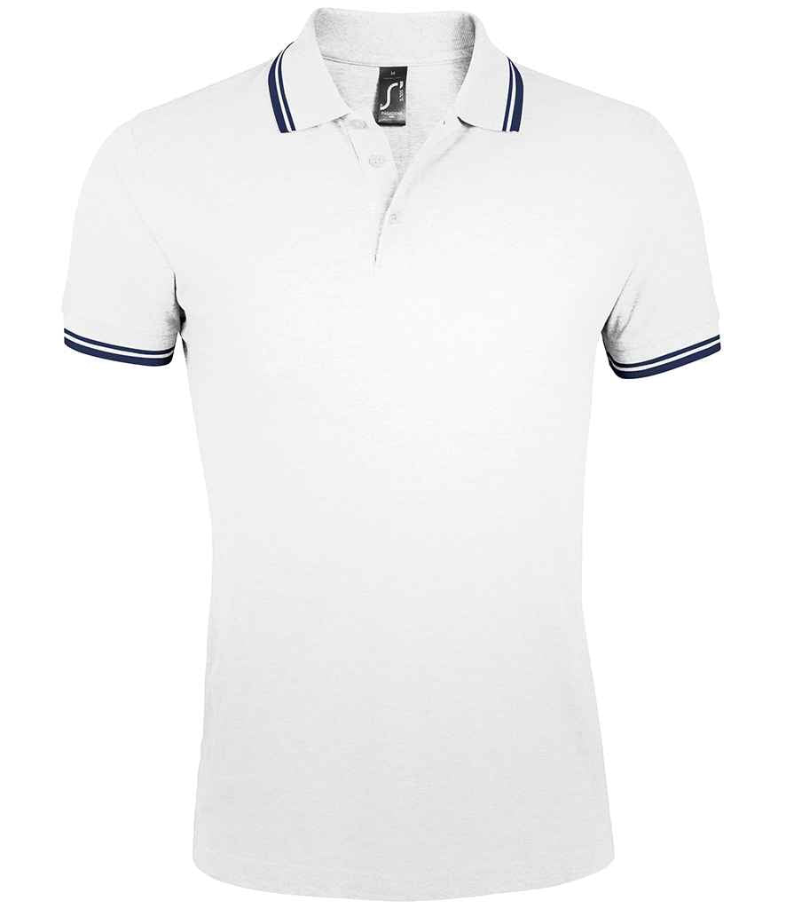 SOLS Pasadena Tipped Cotton Piqu Polo Shirt