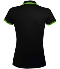 SOLS Ladies Pasadena Tipped Cotton Piqu Polo Shirt