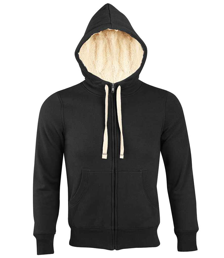 SOLS Unisex Sherpa Hooded Jacket