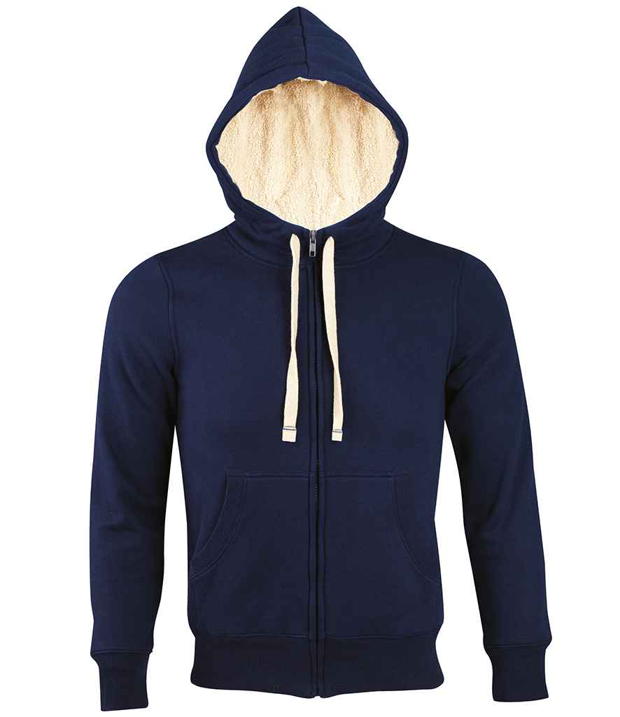 SOLS Unisex Sherpa Hooded Jacket