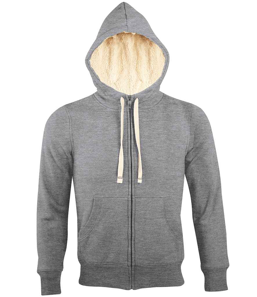 SOLS Unisex Sherpa Hooded Jacket