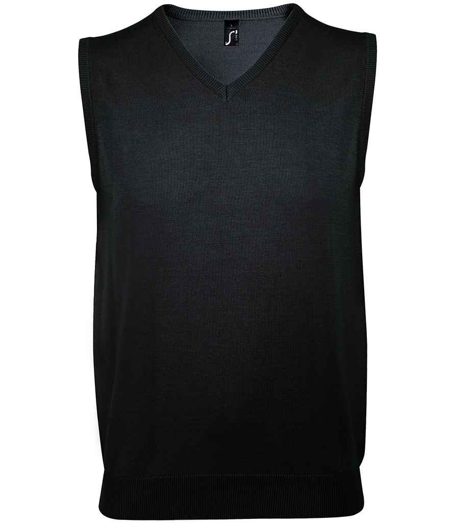 SOLS Unisex Gentlemen Sleeveless Cotton Acrylic V Neck Sweater