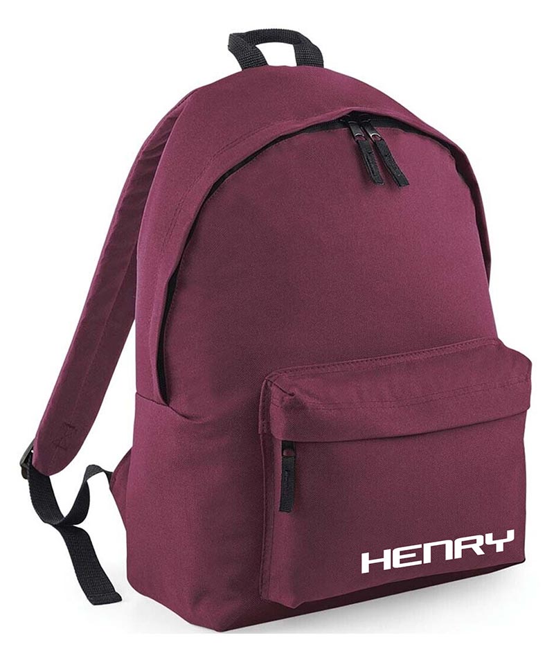 Personalised School Backpack Bag Any Name Text Kids PE Kit Girls Boys Gift