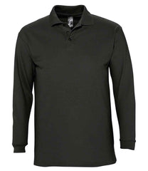 SOLS Winter II Long Sleeve Cotton Piqu Polo Shirt