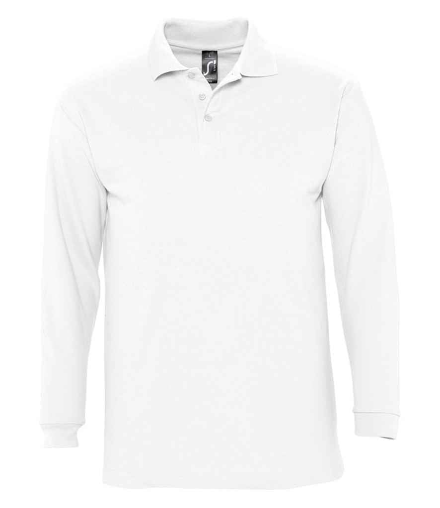 SOLS Winter II Long Sleeve Cotton Piqu Polo Shirt